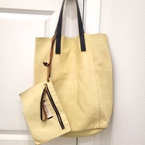 Marni leather tote bag